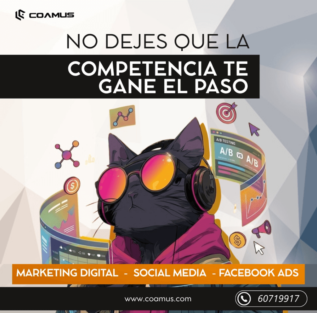 Marketing Digital y Diseño Web impulsando estrategias de COAMUS para superar a la competencia.